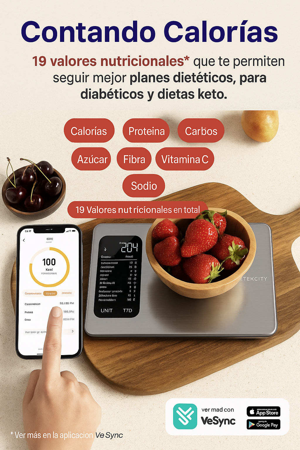 Balanza digital profesional con app | Pague al recibir envio en 48h