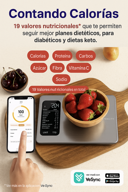 Balanza digital profesional con app | Pague al recibir envio en 48h